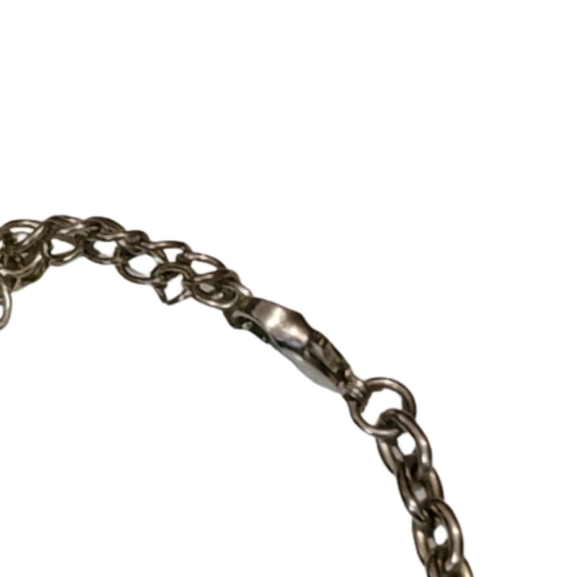 Vintage necklace RETRO necklace orange white clear tear drops - Picture 3 of 5